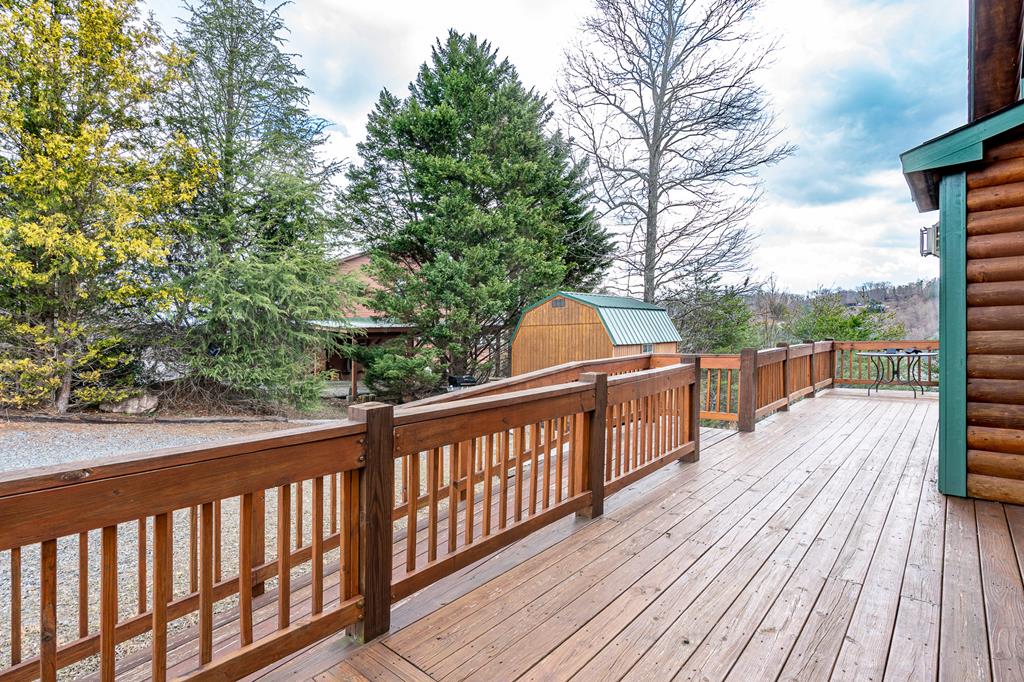 210 Pin Oak Ridge Murphy, NC 28906 - Photo 24 of 51 a view of deck with wooden floor and fence