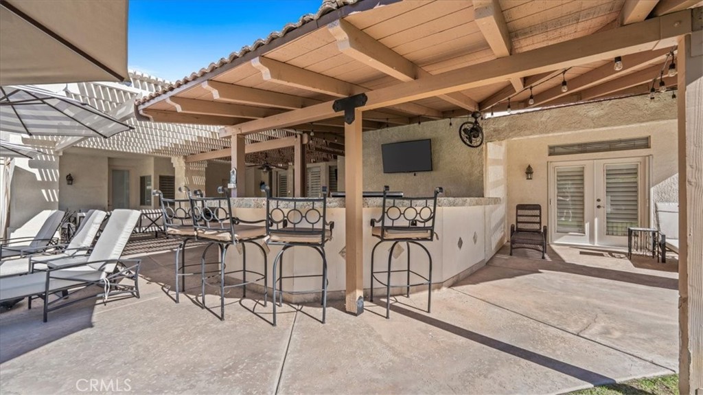 71569 Sahara Road Rancho Mirage, CA 92270 - Photo 32 of 51 Backyard Patio, Grilling area, Bar View 2