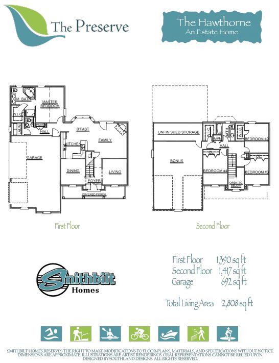 108 Checkerberry Road, Unit LOT 524 Oak Ridge, TN 37830 - Photo 13 of 13 Hawthorne Floorplan