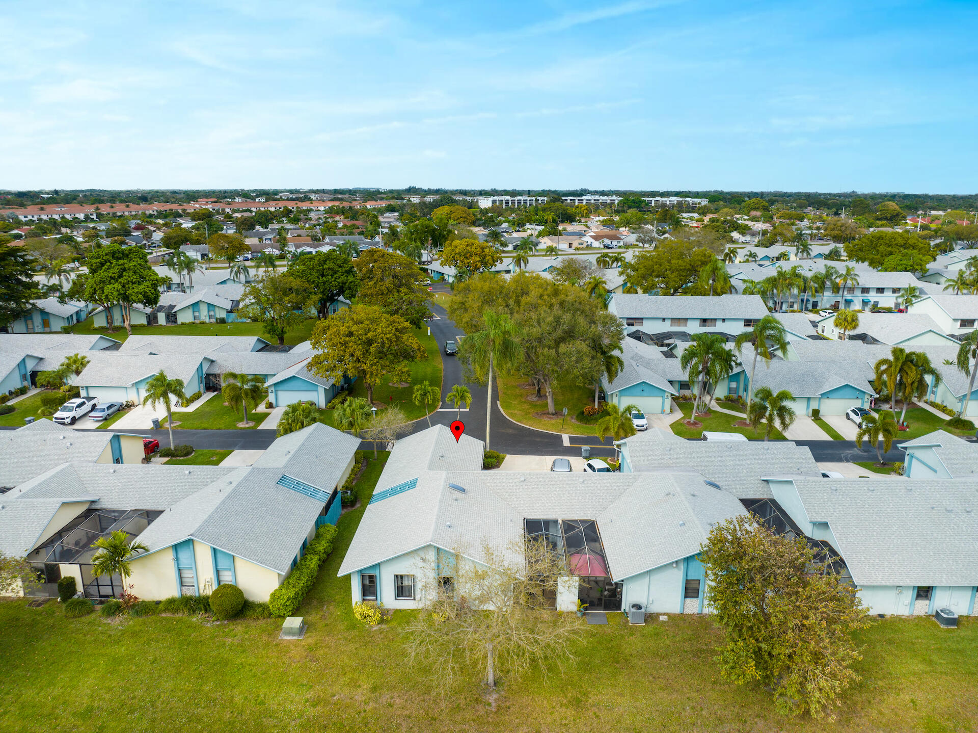 9142 Southwest 22nd Street, Unit F Boca Raton, FL 33428 - Photo 34 of 38 Aerial Rear