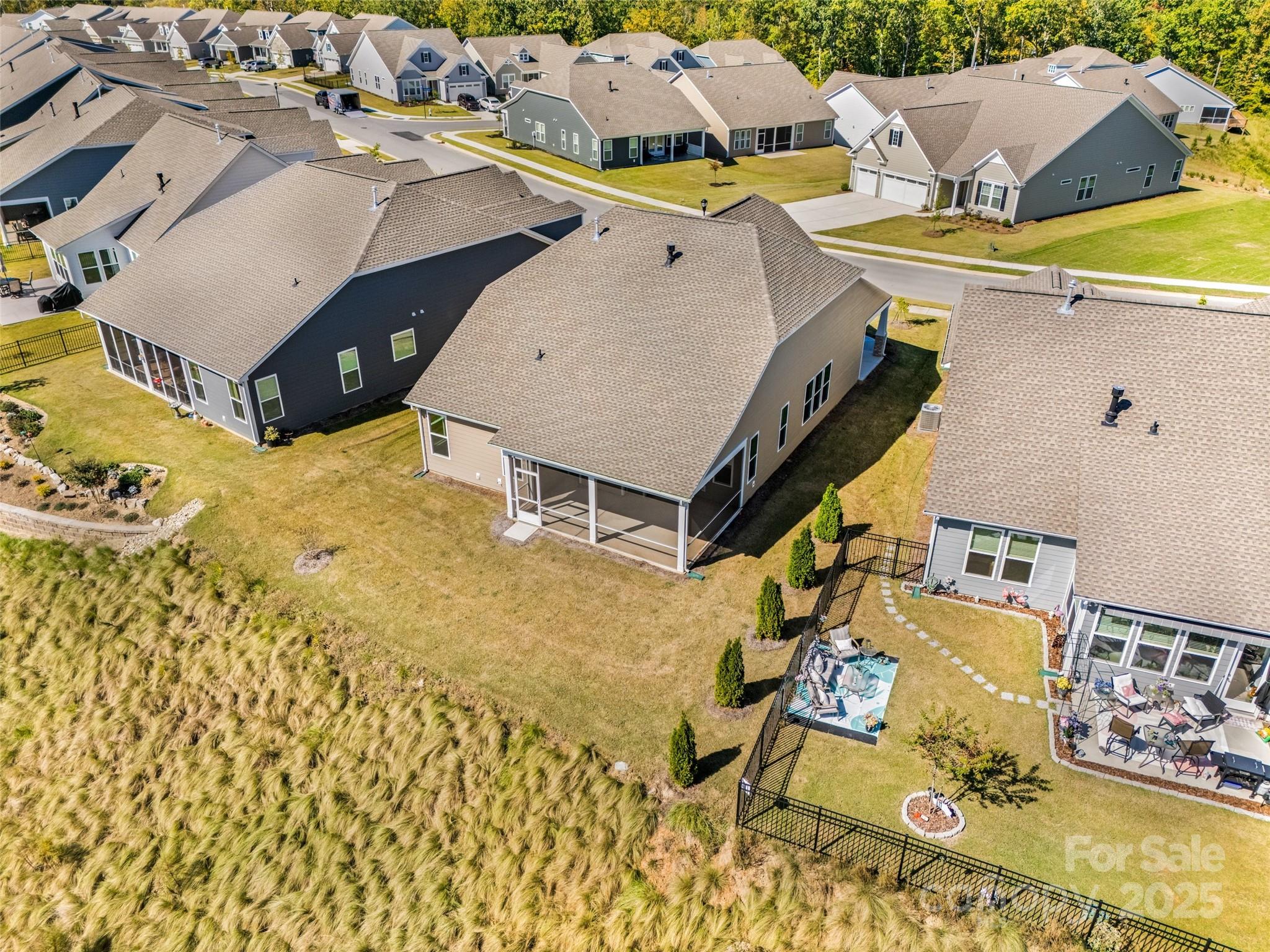 5075 Valita Road York, SC 29745 - Photo 37 of 48 a aerial view of a house with swimming pool and large trees
