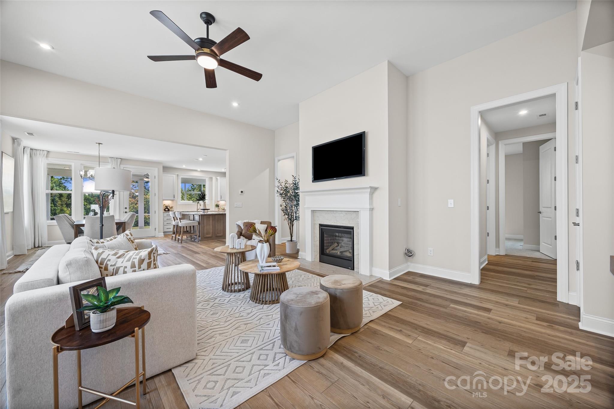5075 Valita Road York, SC 29745 - Photo 6 of 48 a living room with furniture a fireplace and a flat screen tv