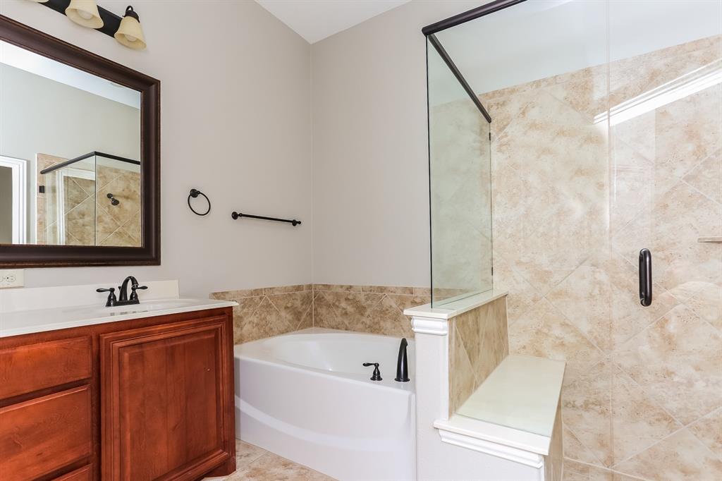921 Lucetta Street Midlothian, TX 76065 - Photo 12 of 15 a bathroom with a tub sink and mirror