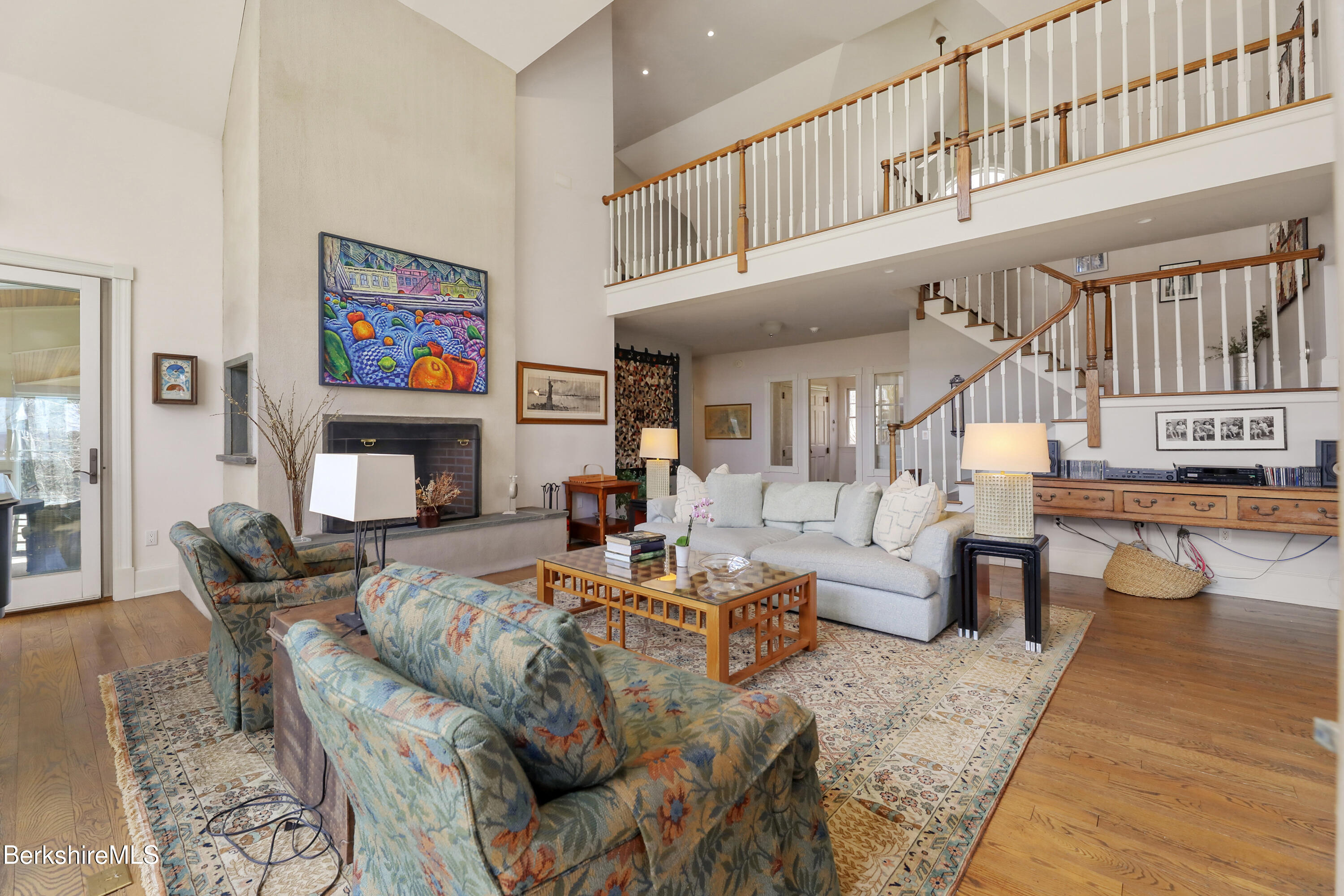 36 Millard Road Egremont, MA 01230 - Photo 33 of 93 a living room with fireplace furniture and a flat screen tv
