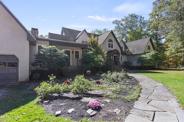 a view of a golf course with a trees