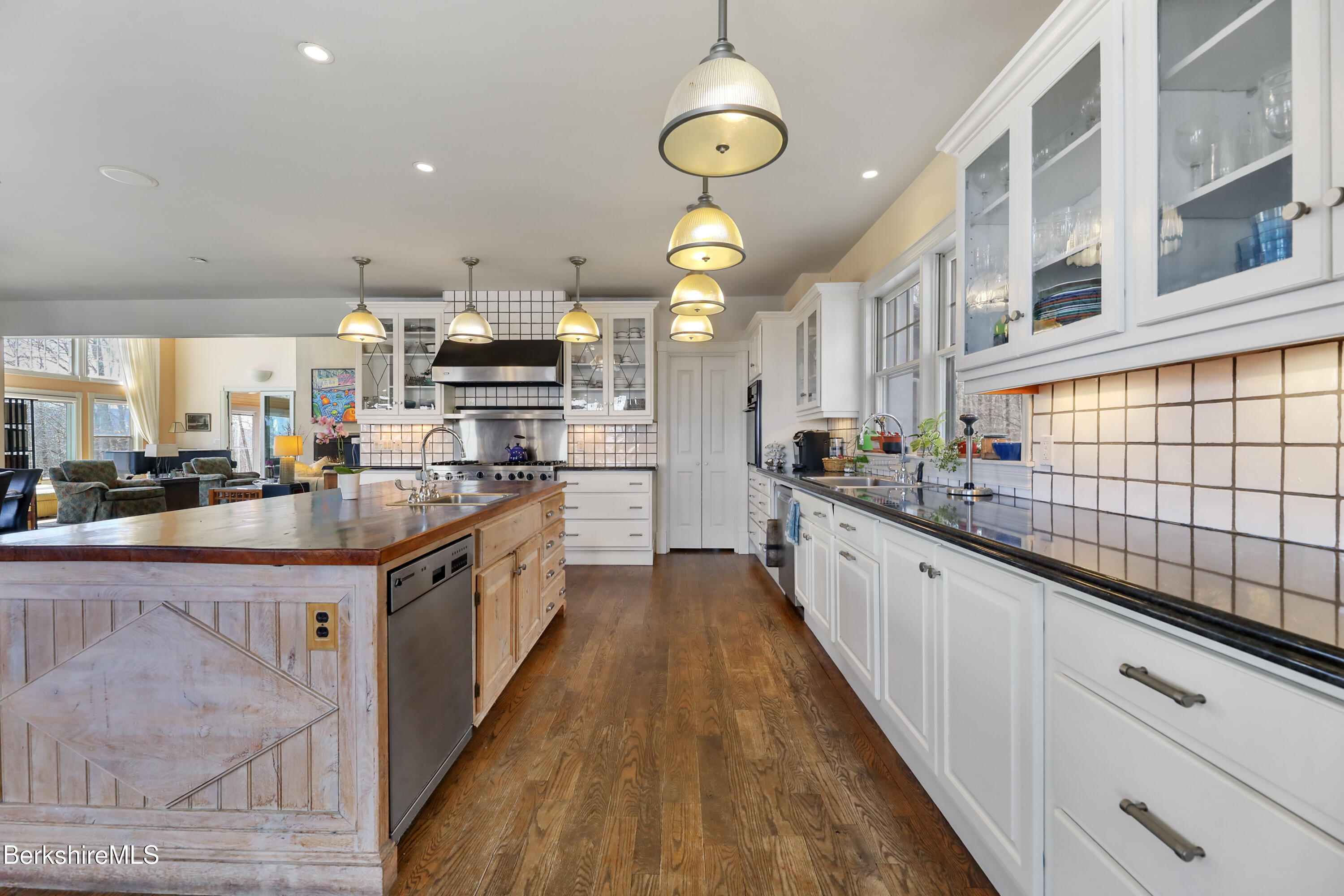 36 Millard Road Egremont, MA 01230 - Photo 46 of 93 a large kitchen with stainless steel appliances granite countertop a large stove and cabinets