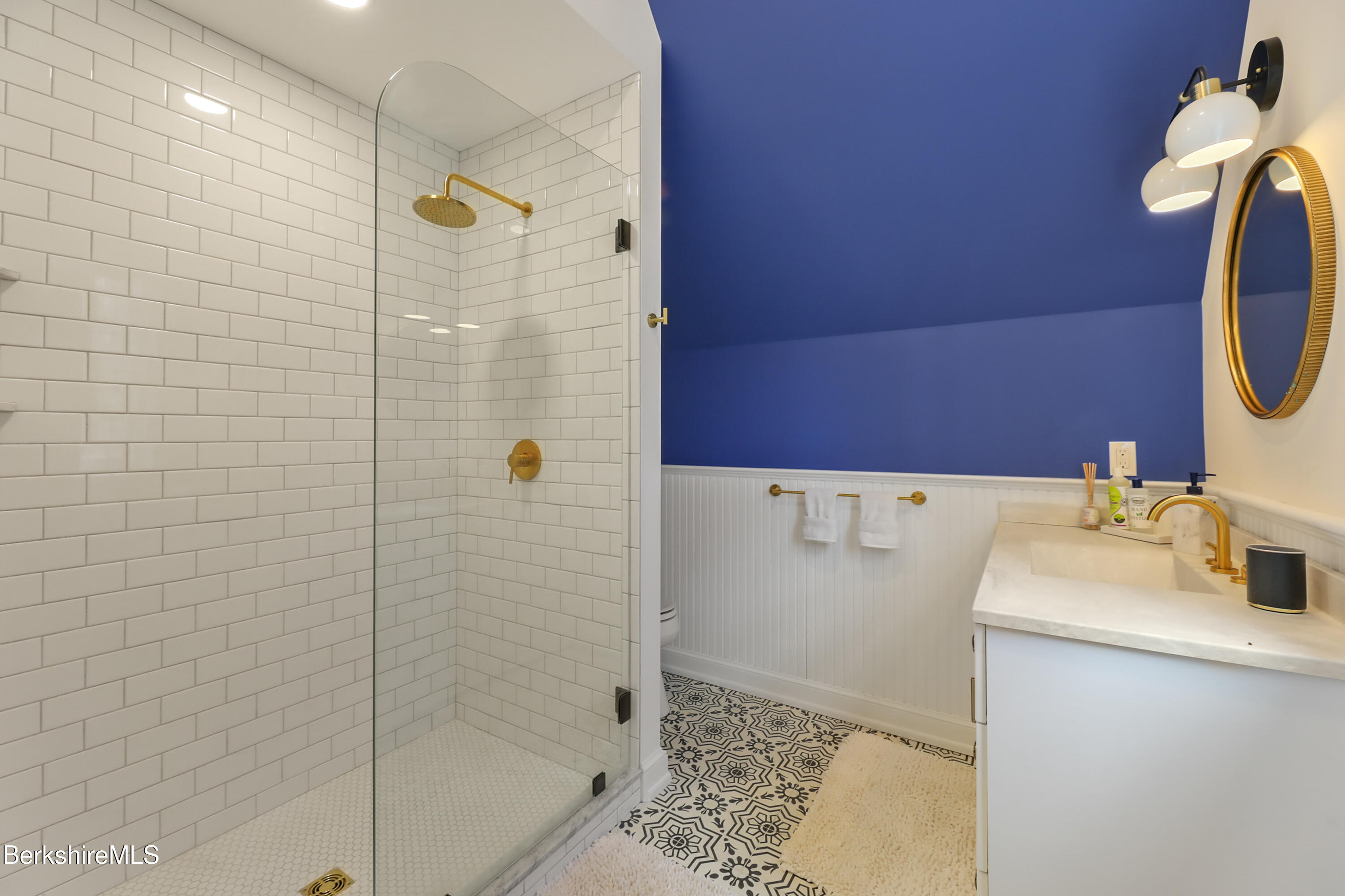 36 Millard Road Egremont, MA 01230 - Photo 63 of 93 a bathroom with a sink and a mirror