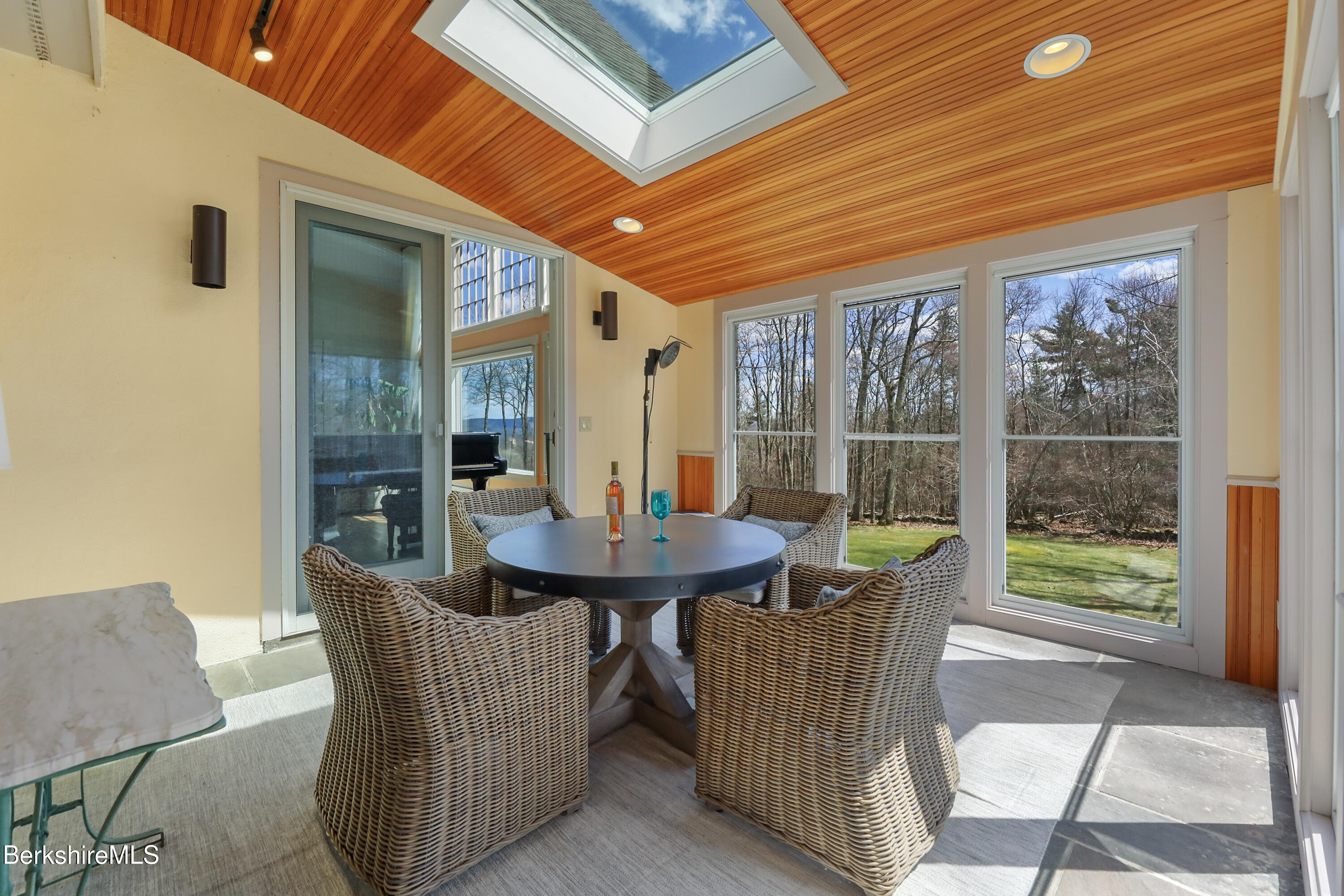 36 Millard Road Egremont, MA 01230 - Photo 77 of 93 a view of a dining room with furniture window and outside view