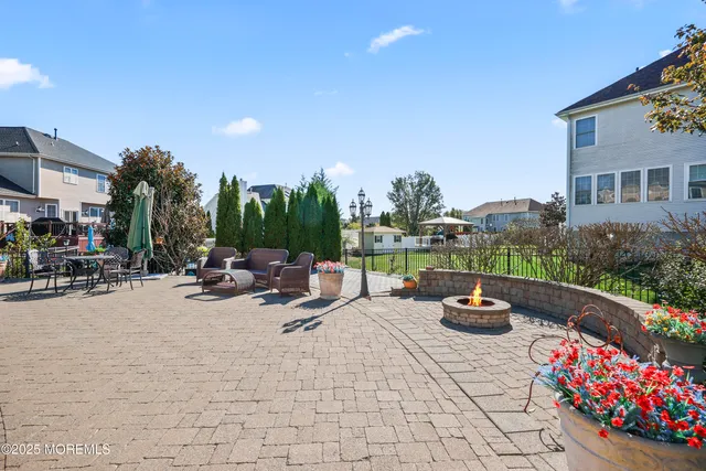 a view of outdoor space patio and lake view