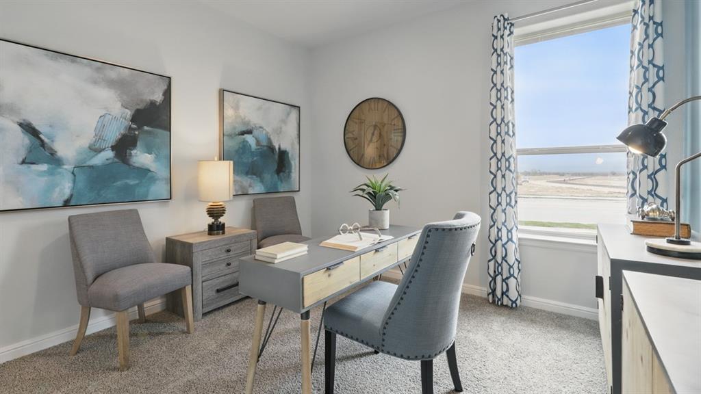9708 Austin Holw Road Fort Worth, TX 76036 - Photo 24 of 35 a dining room with furniture and a mirror
