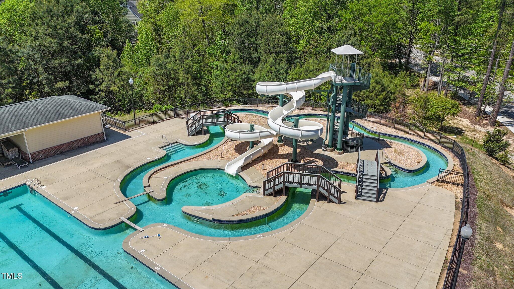 166 Yellow Jacket Ridge Clayton, NC 27520 - Photo 37 of 39 an aerial view of a house with outdoor space