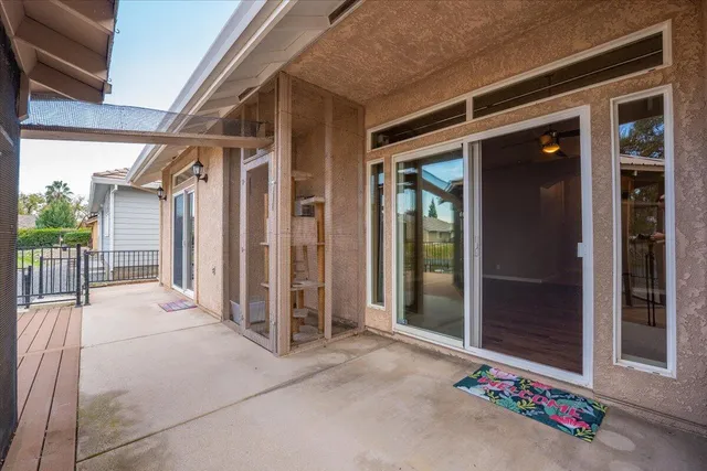 a view of a house with a lake view