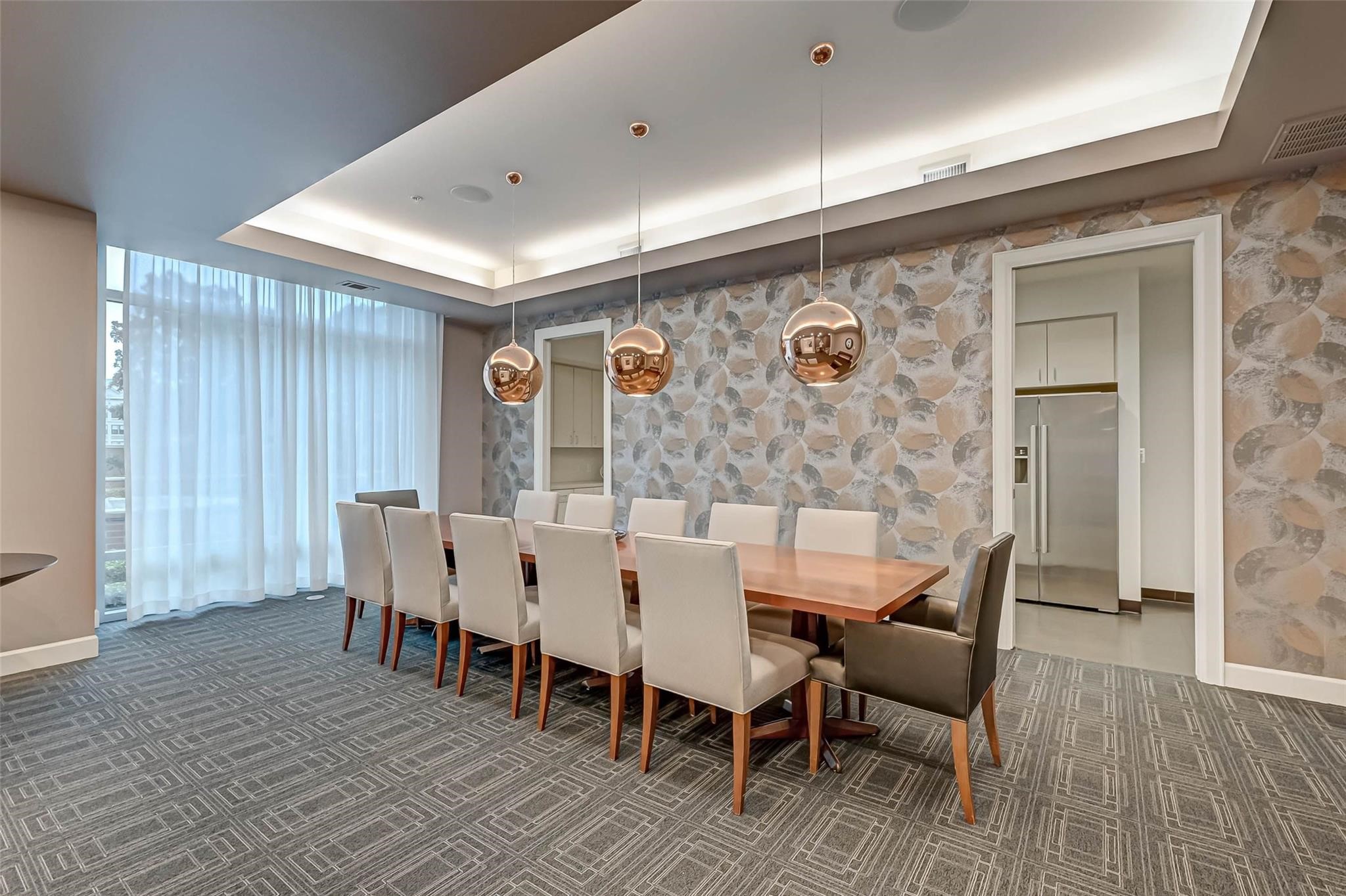 2207 Bancroft Lane, Unit 1202 Houston, TX 77027 - Photo 29 of 47 a view of a dining room with furniture and wooden floor