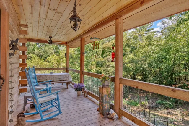 a view of a two chair in the balcony