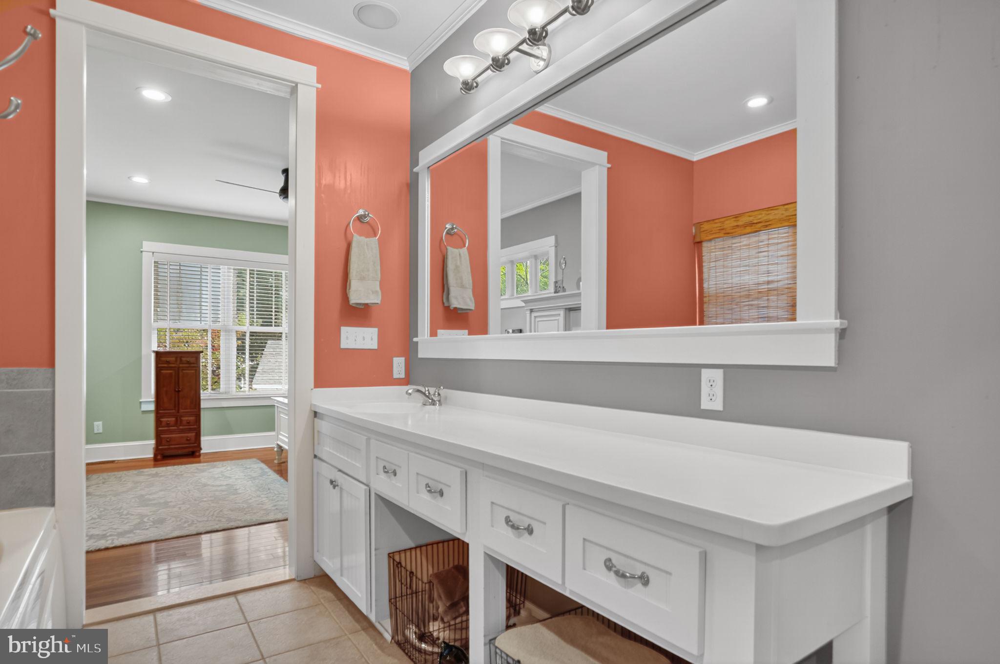 501 South Main Street Berlin, MD 21811 - Photo 39 of 75 a bathroom with a sink and a mirror