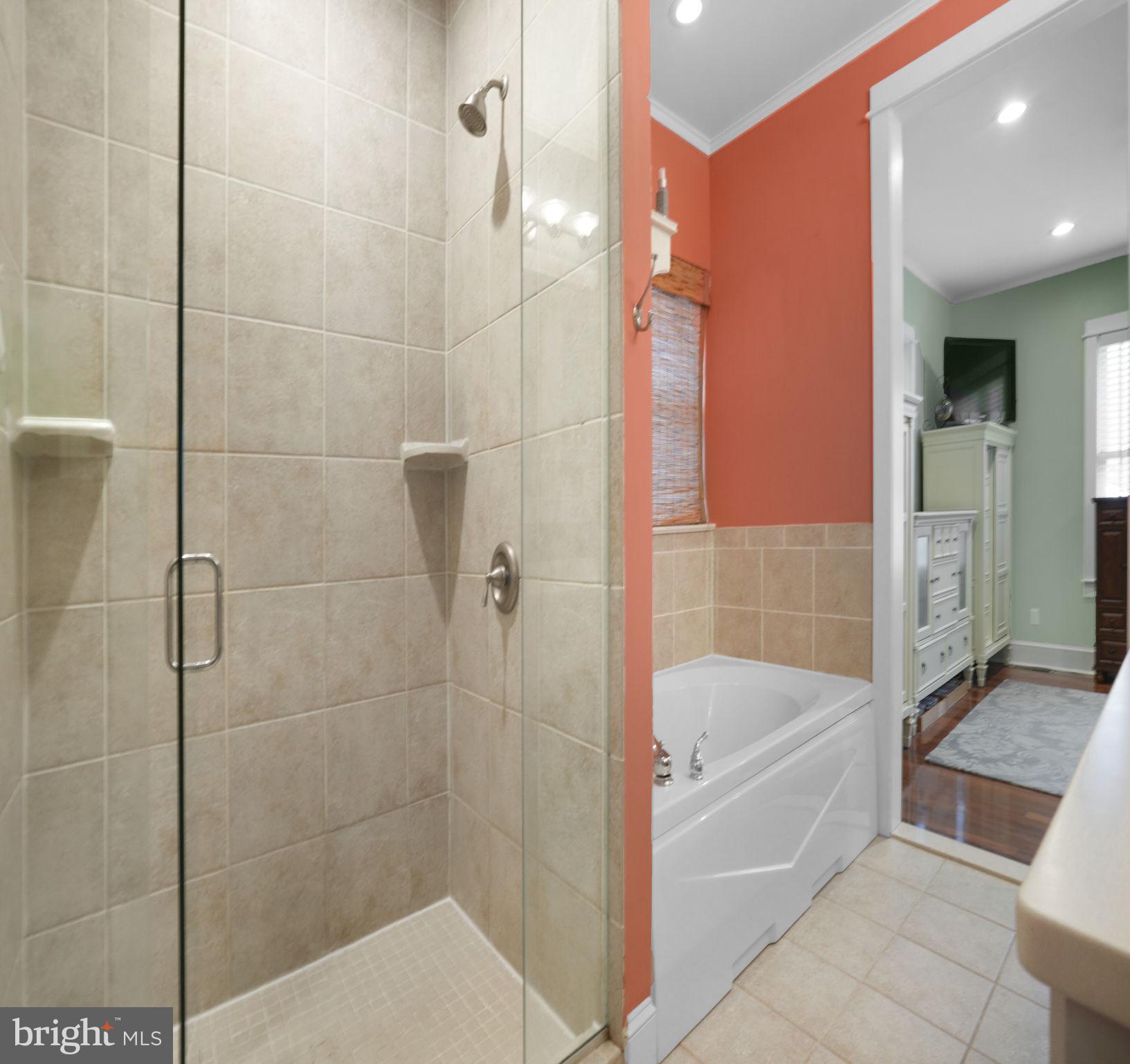 501 South Main Street Berlin, MD 21811 - Photo 41 of 75 a bathroom with a bathtub and a shower