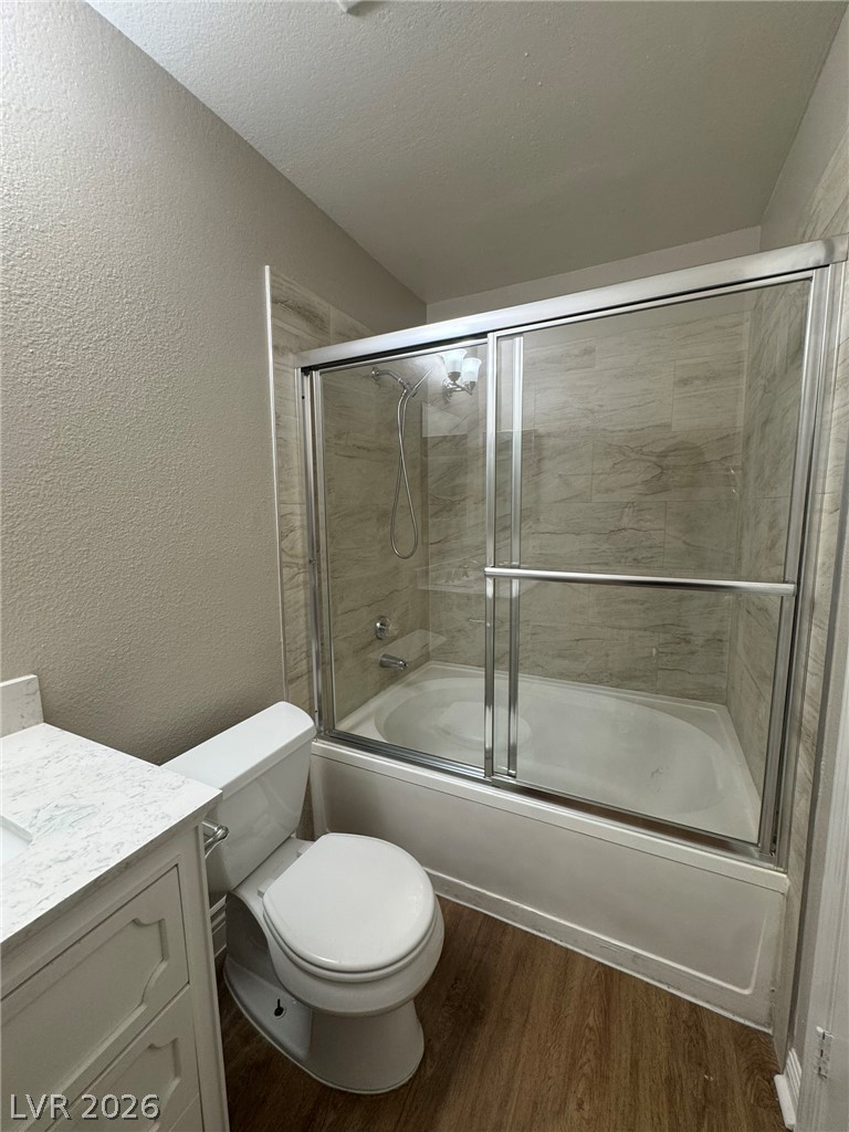 5141 South Lindell Road, Unit 102 Las Vegas, NV 89118 - Photo 16 of 17 Modern bath with shower over tub and updated vanity offers comfortable daily routines.