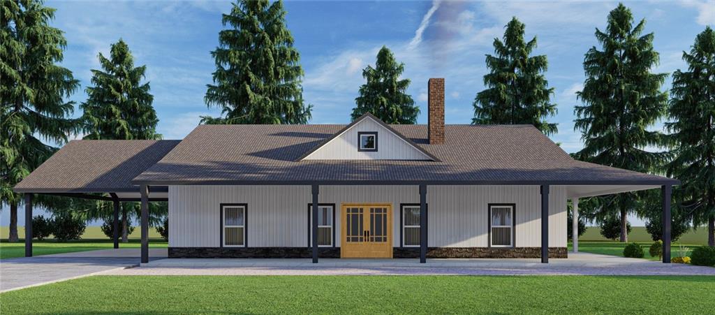 3512 Vinson Mountain Road Rockmart, GA 30153 - Photo 52 of 57 a house view with a garden space