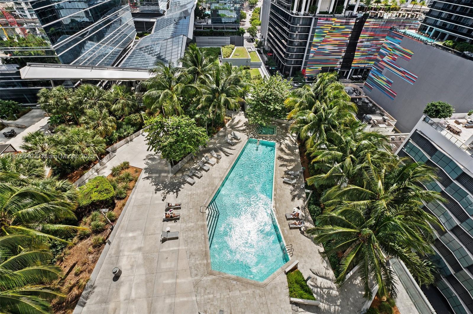 88 Southwest 7th Street, Unit 1403 Miami, FL 33130 - Photo 13 of 53 a view of a yard with plants