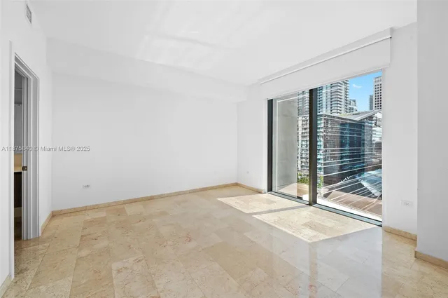 a view of an empty room