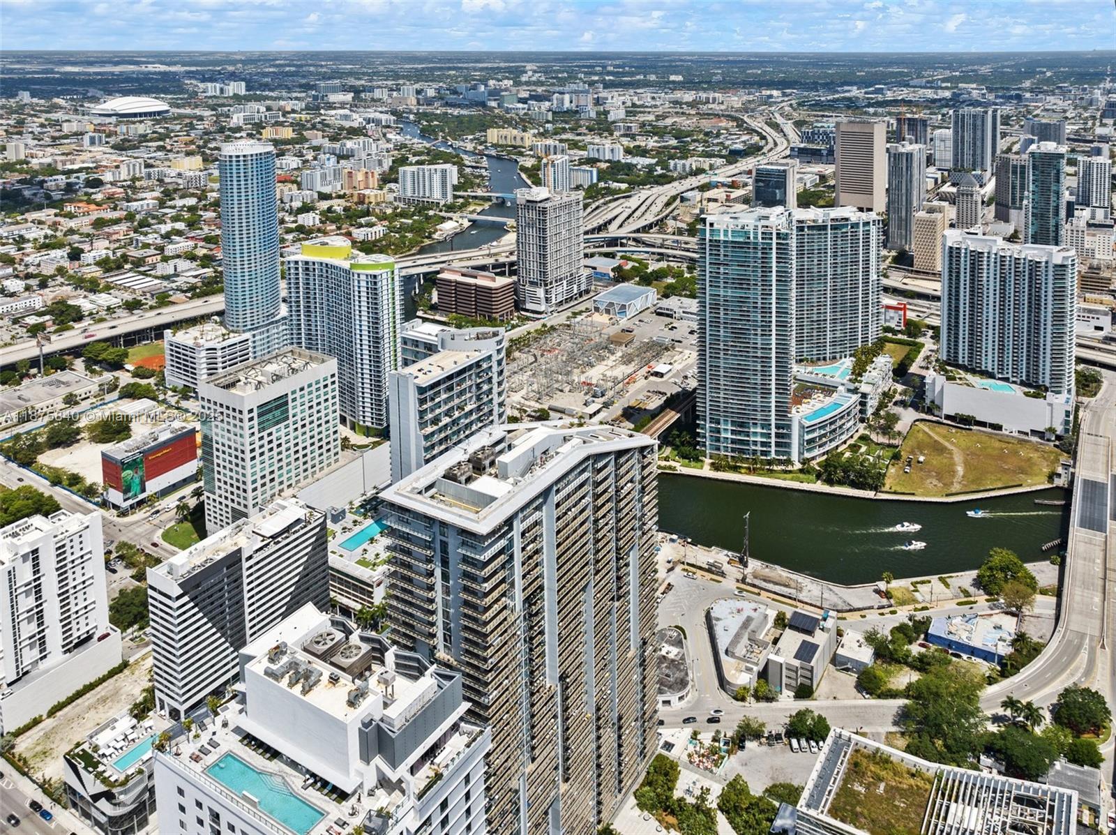 88 Southwest 7th Street, Unit 1403 Miami, FL 33130 - Photo 53 of 53 an aerial view of a house with outdoor seating
