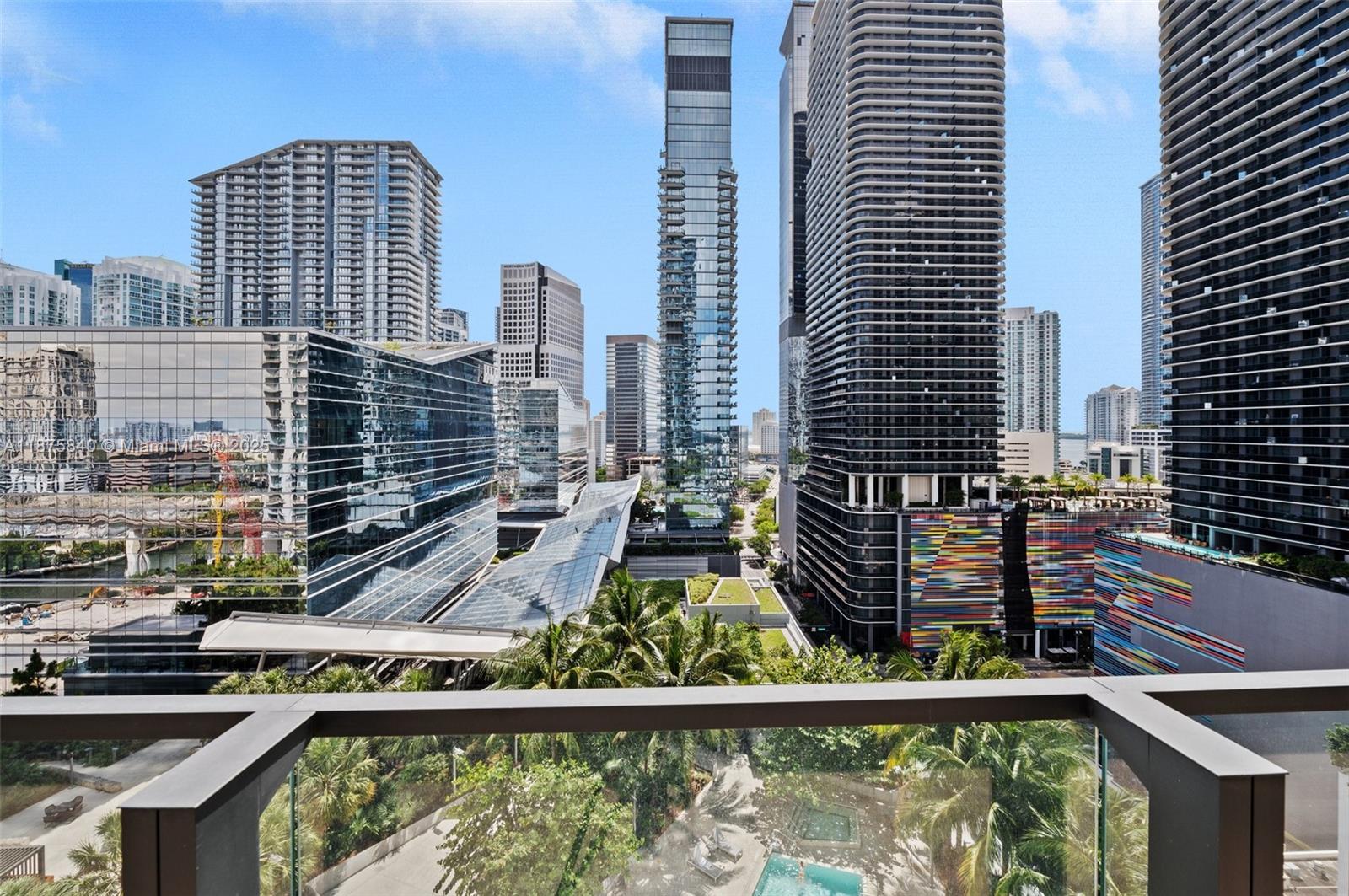 88 Southwest 7th Street, Unit 1403 Miami, FL 33130 - Photo 9 of 53 a view of city from a balcony