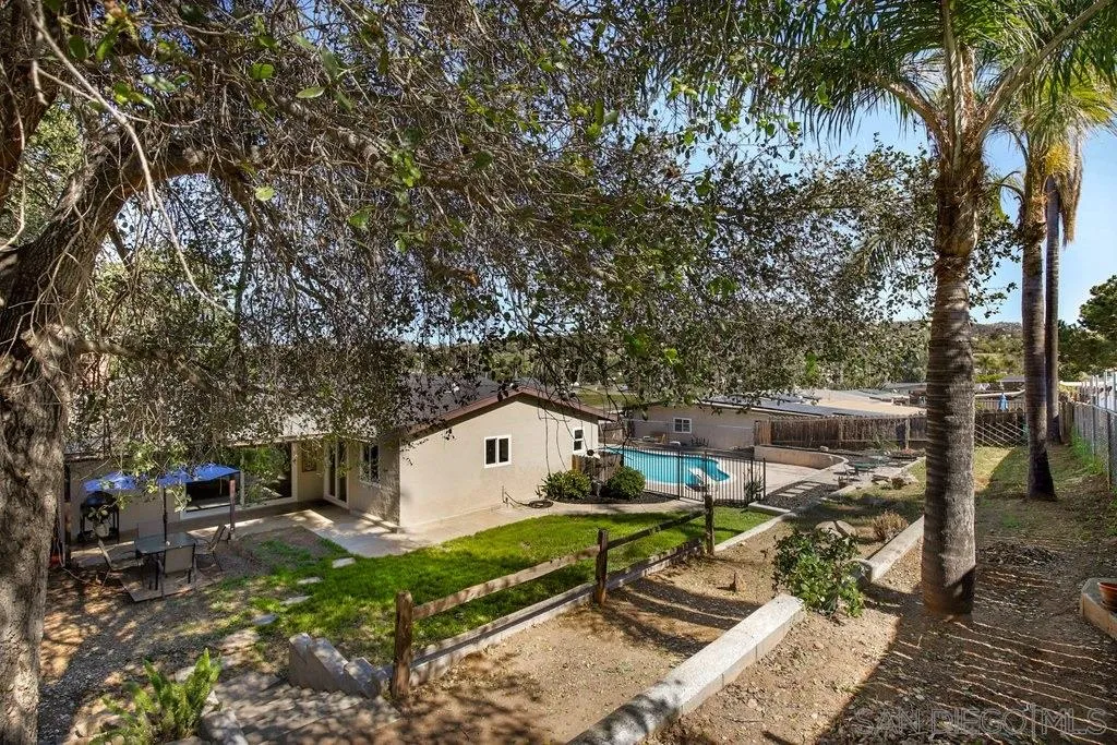 2809 Reed Road Escondido, CA 92027 - Photo 19 of 25 a view of a backyard with sitting area