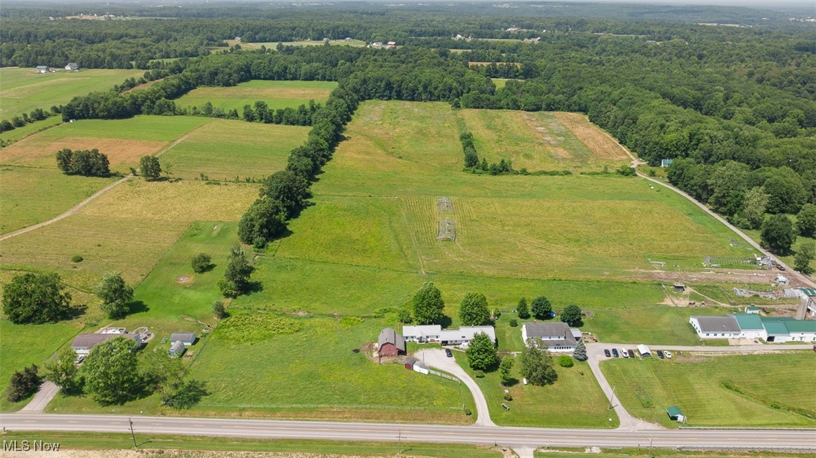 16990 Nash Road Middlefield, OH 44062 - Photo 38 of 45 Aerial view of sparsely populated area featuring a pastoral area