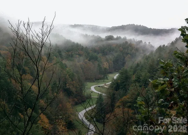 a view of a lake with a mountain in the background