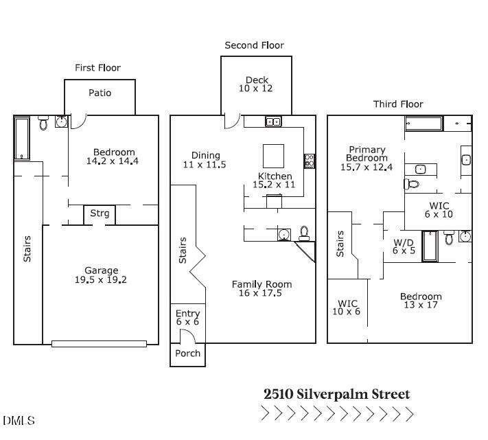 2510 Silverpalm Street Raleigh, NC 27612 - Photo 65 of 65 Sketch Pic for MLS