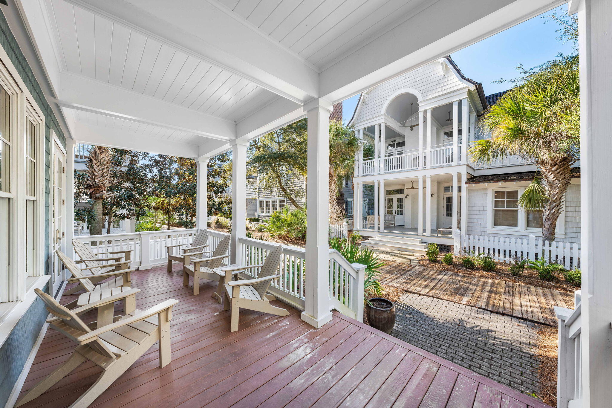 90 South Founders Lane Inlet Beach, FL 32461 - Photo 29 of 44 a building outdoor space with patio furniture and wooden floor