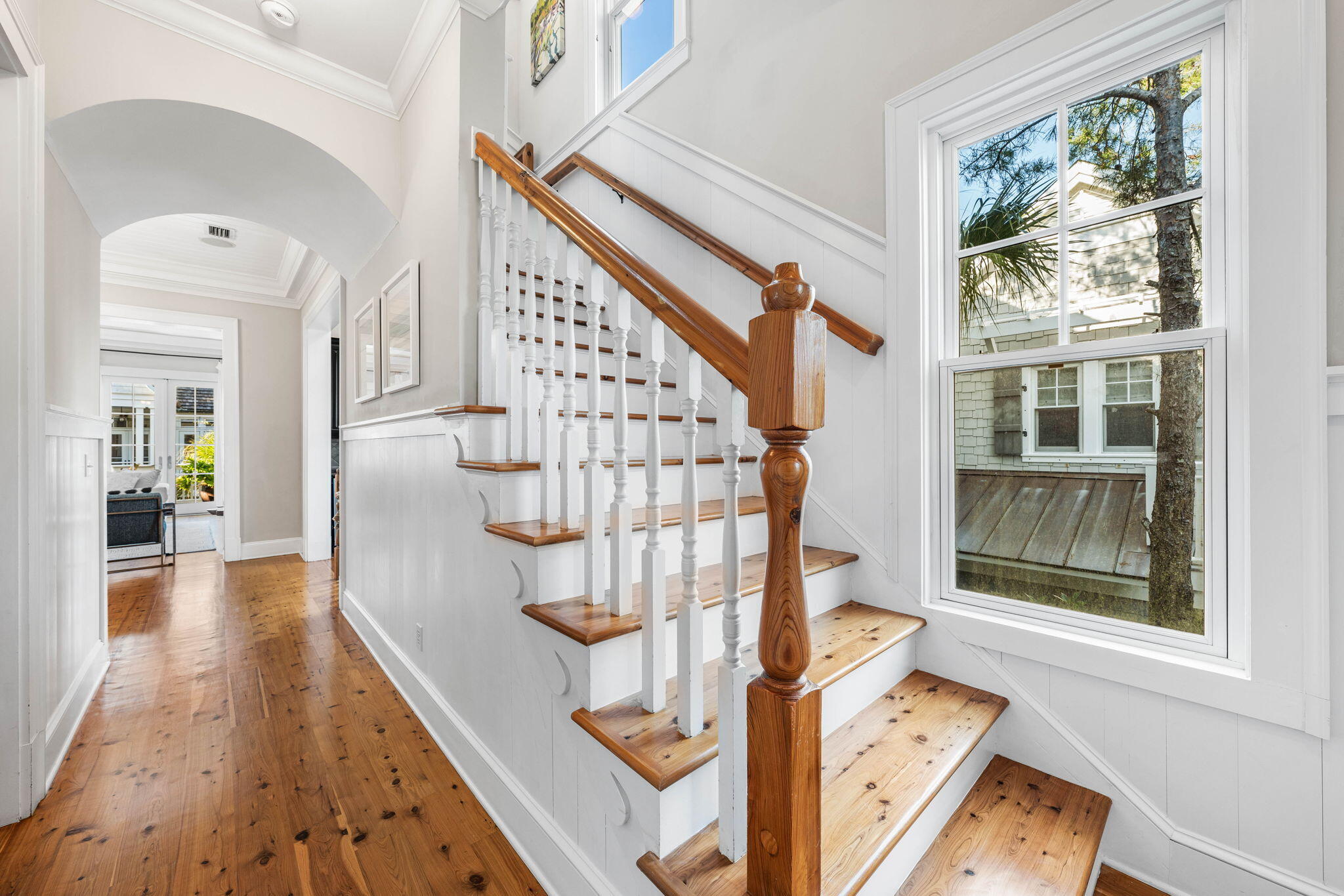 90 South Founders Lane Inlet Beach, FL 32461 - Photo 32 of 44 a view of entryway with wooden floor and windows