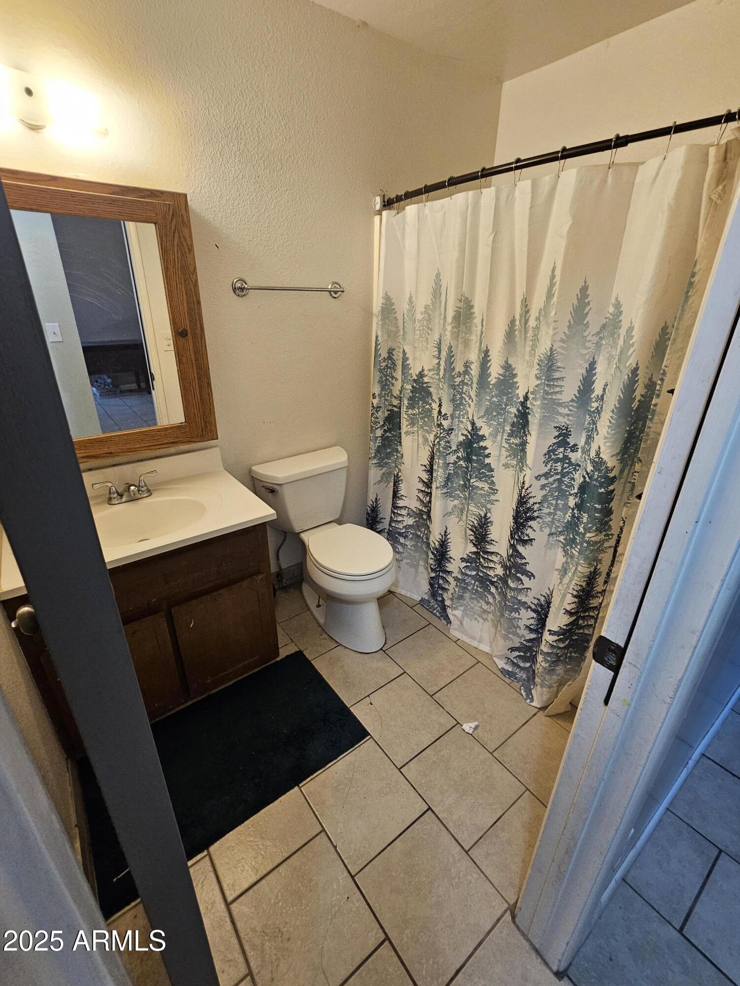3500 North Tower Road Prescott Valley, AZ 86314 - Photo 10 of 14 a bathroom with a toilet a sink and a mirror