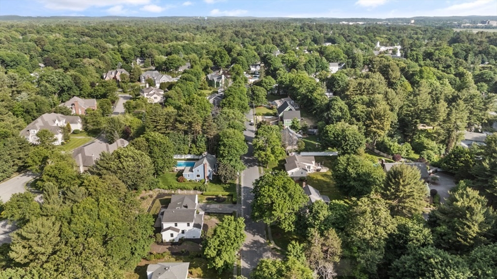17 Saunders Road Lynnfield, MA 01940 - Photo 42 of 42 an aerial view of residential houses with outdoor space and trees
