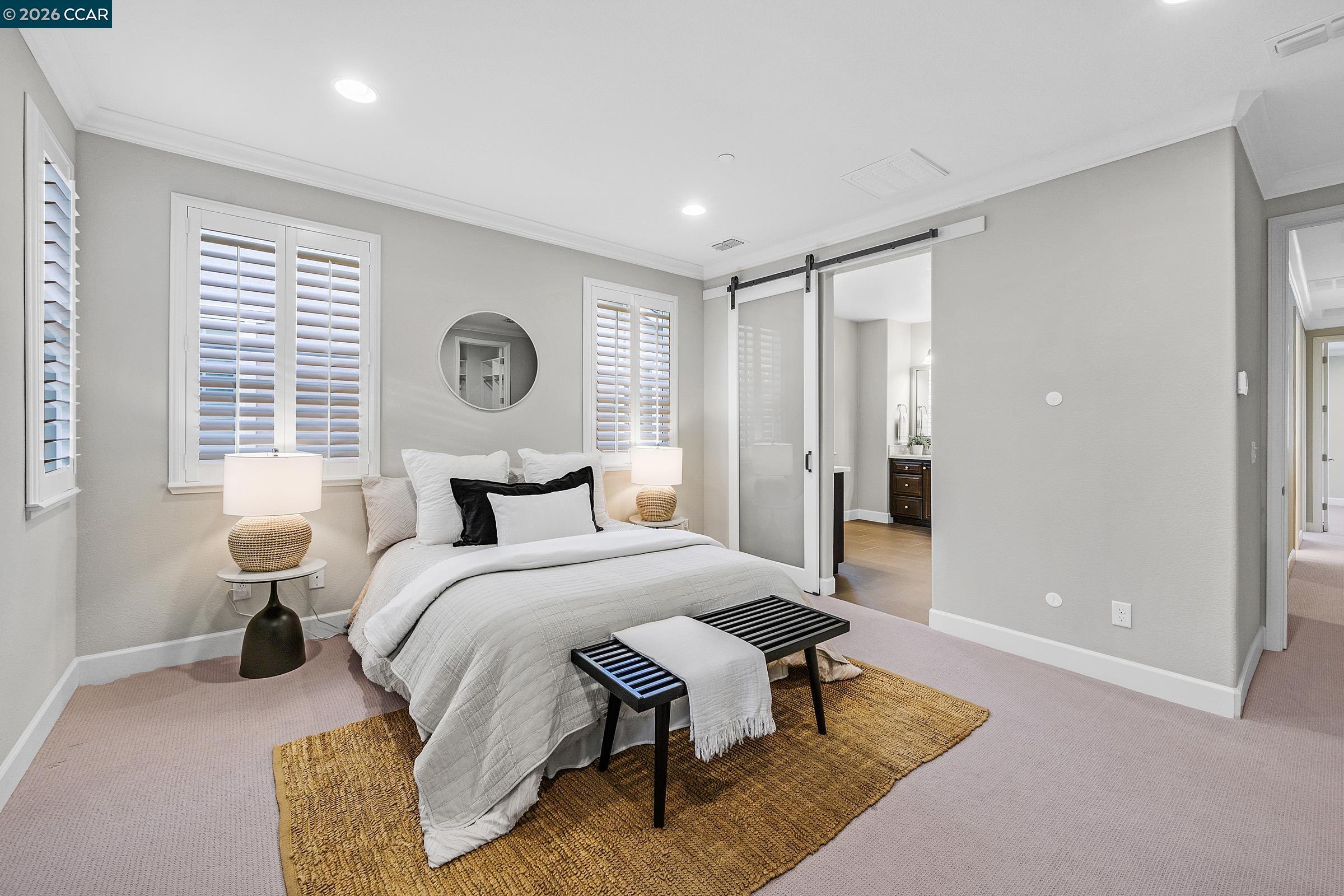 111 Elworthy Ranch Drive Danville, CA 94526 - Photo 27 of 43 a spacious bedroom with a bed and window