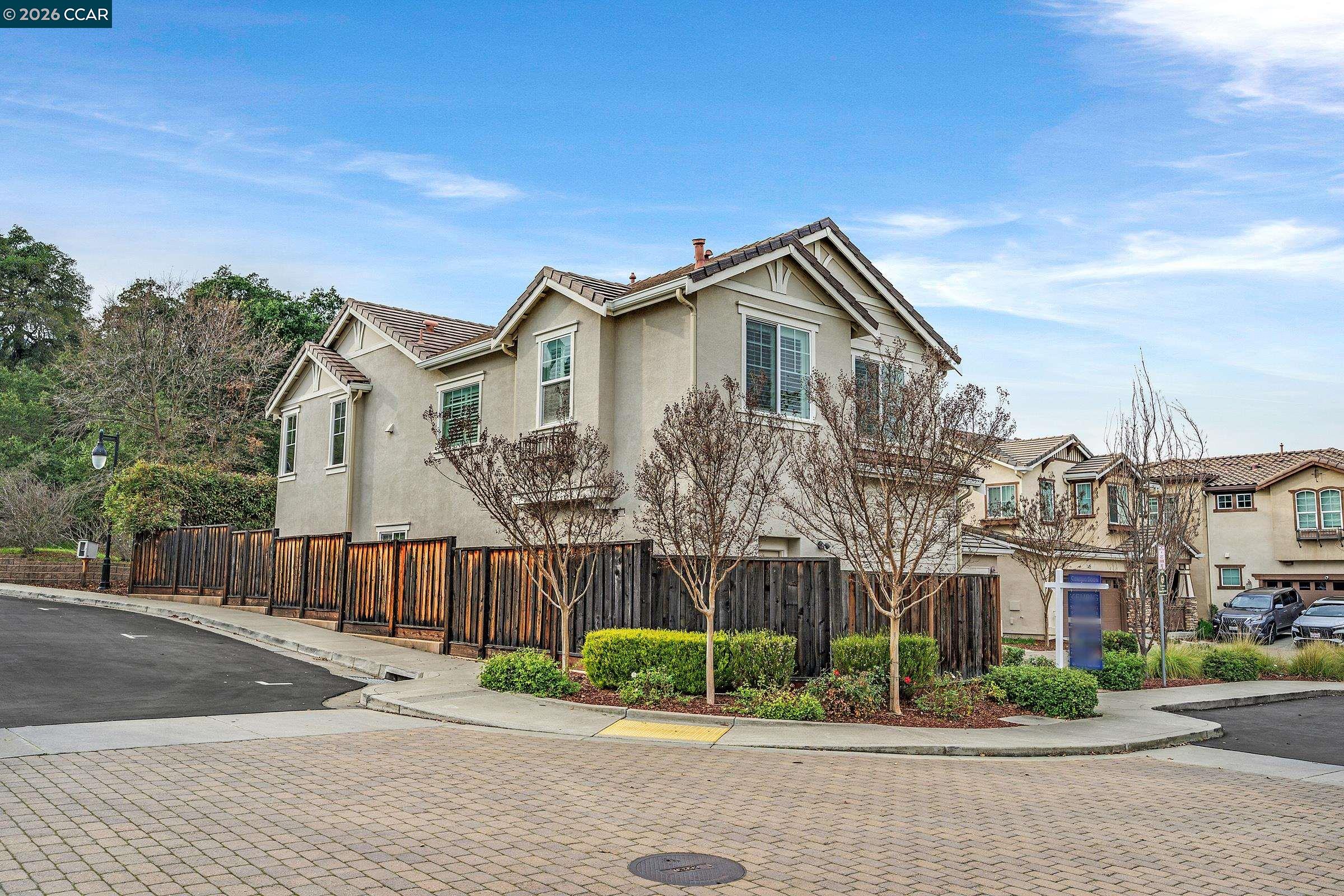 111 Elworthy Ranch Drive Danville, CA 94526 - Photo 40 of 43 a front view of a house with a garden and plants