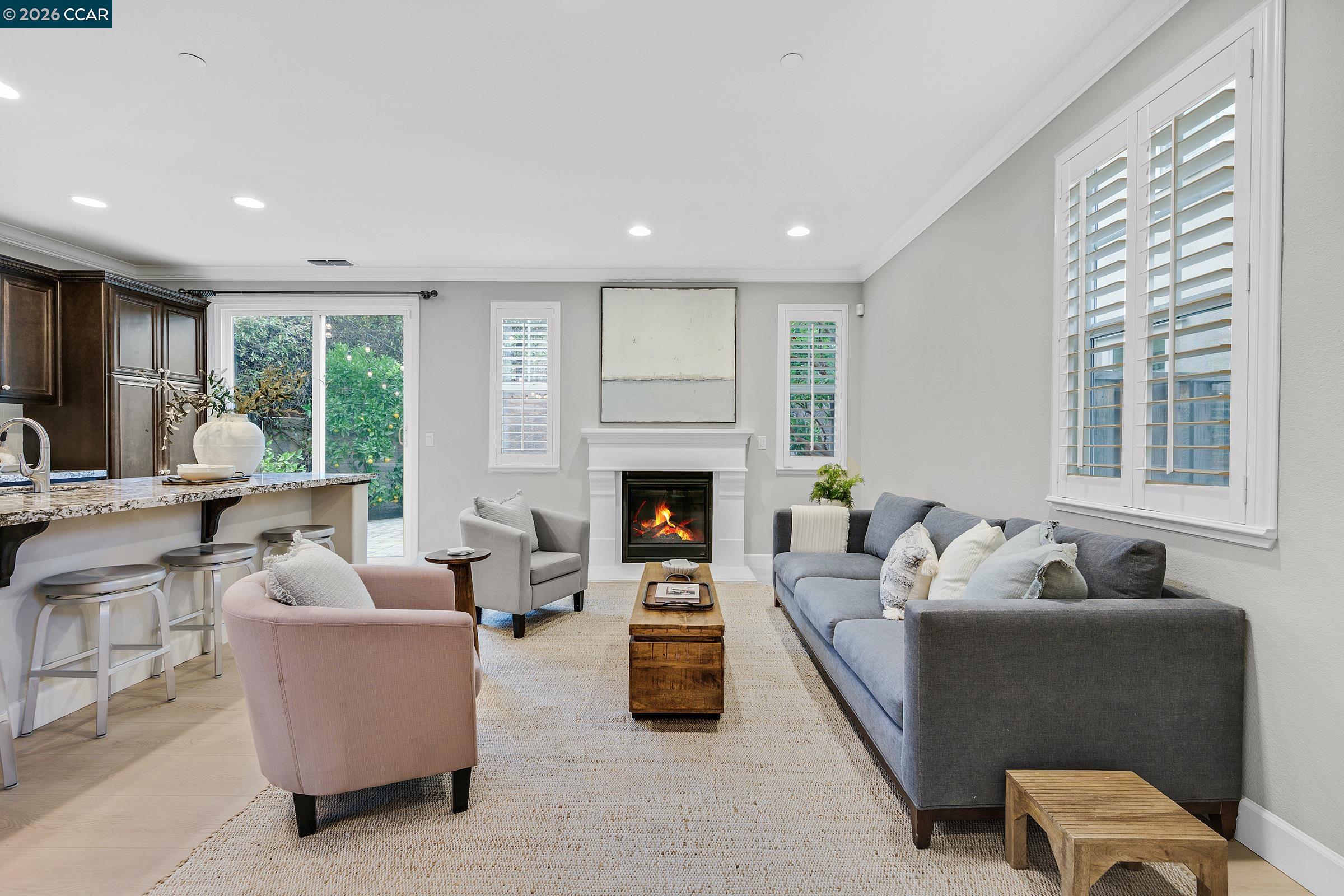 111 Elworthy Ranch Drive Danville, CA 94526 - Photo 7 of 43 a living room with furniture and a fireplace