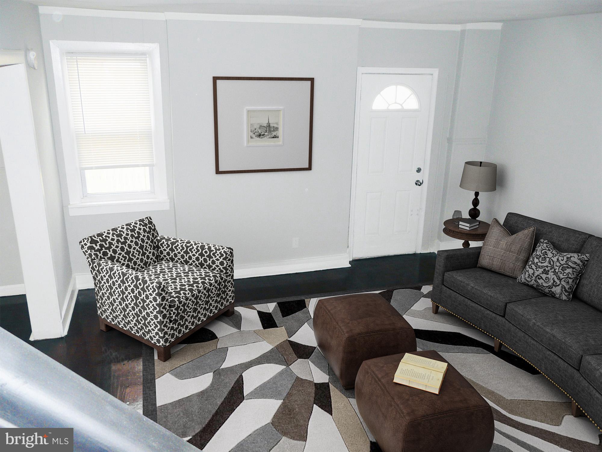 214 Ashby Road Upper Darby, PA 19082 - Photo 3 of 28 staged Living room photo