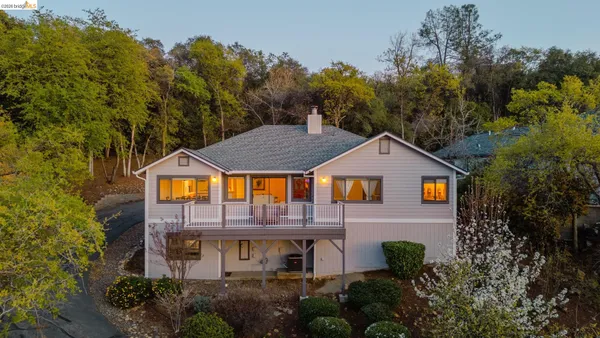 a aerial view of a house