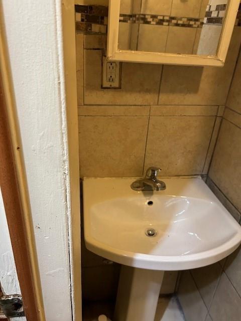 a bathroom with a sink