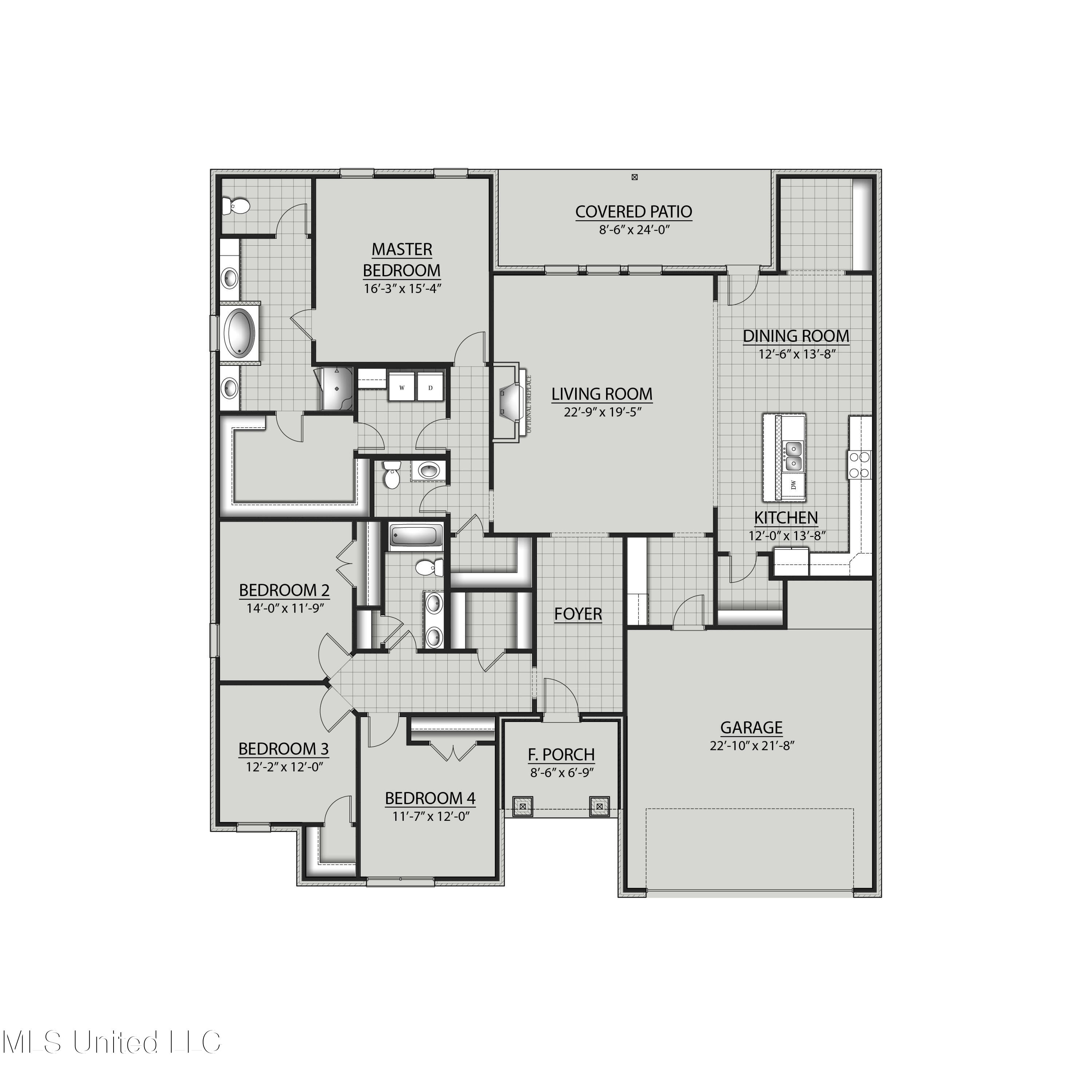 15351 South Swan Road Gulfport, MS 39503 - Photo 3 of 3 Taft A-G Floor Plan