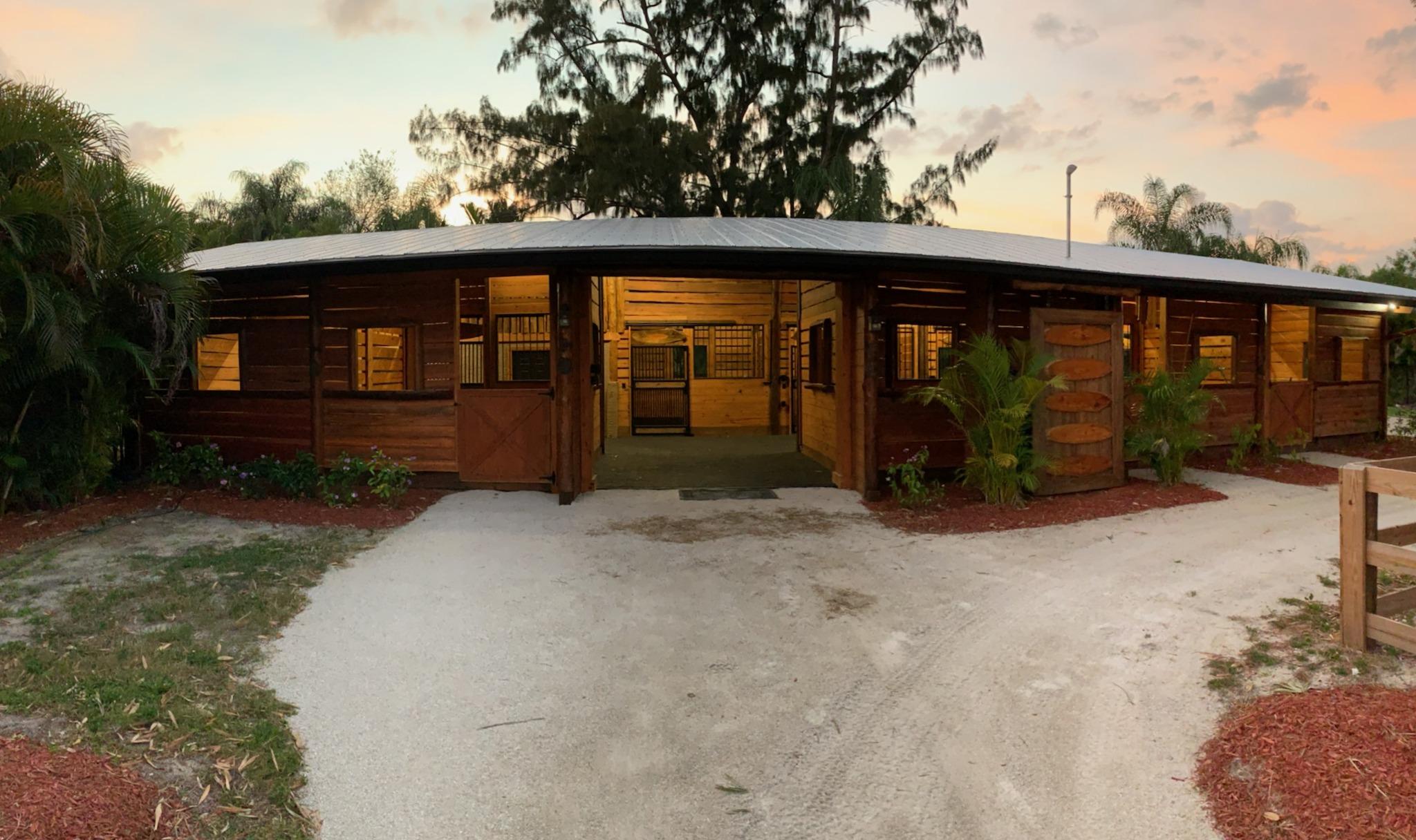 2269 B Road Loxahatchee Groves, FL 33470 - Photo 69 of 102 BARN AT DUSK