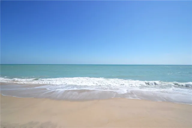 a view of an ocean and beach