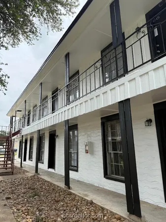 a front view of a house with windows