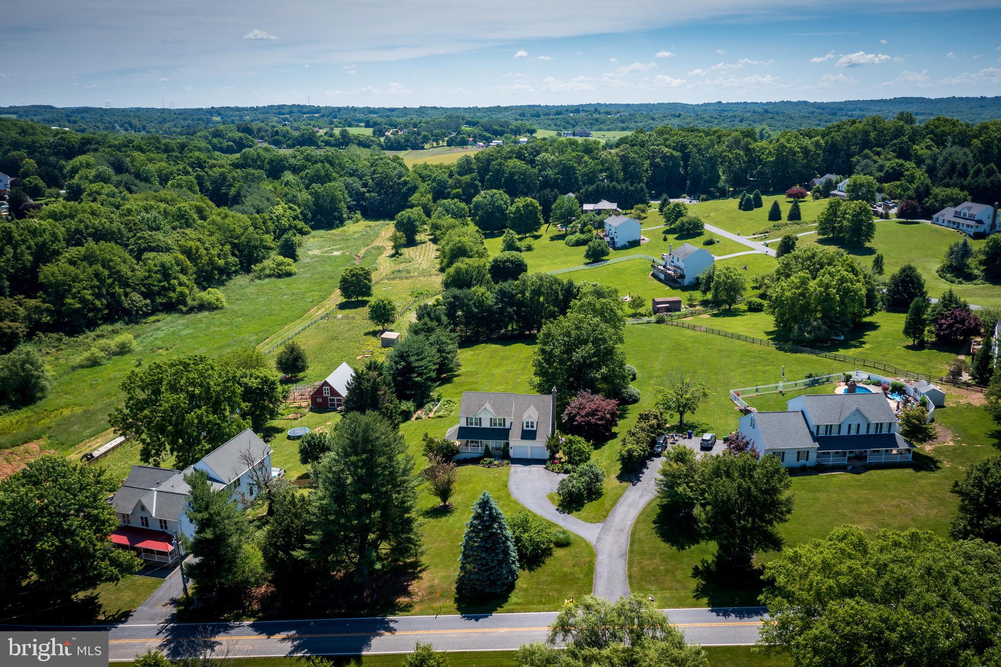 3205 Kemptown Church Road Monrovia, MD 21770 - Photo 37 of 41 Aerial View of Home and Surrounding Area