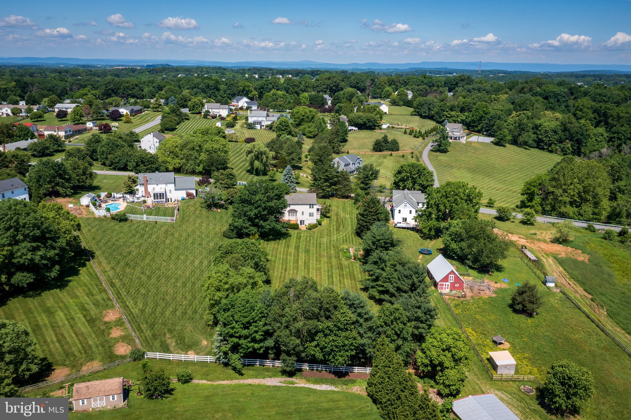 3205 Kemptown Church Road Monrovia, MD 21770 - Photo 38 of 41 Aerial View of Home and Surrounding Area