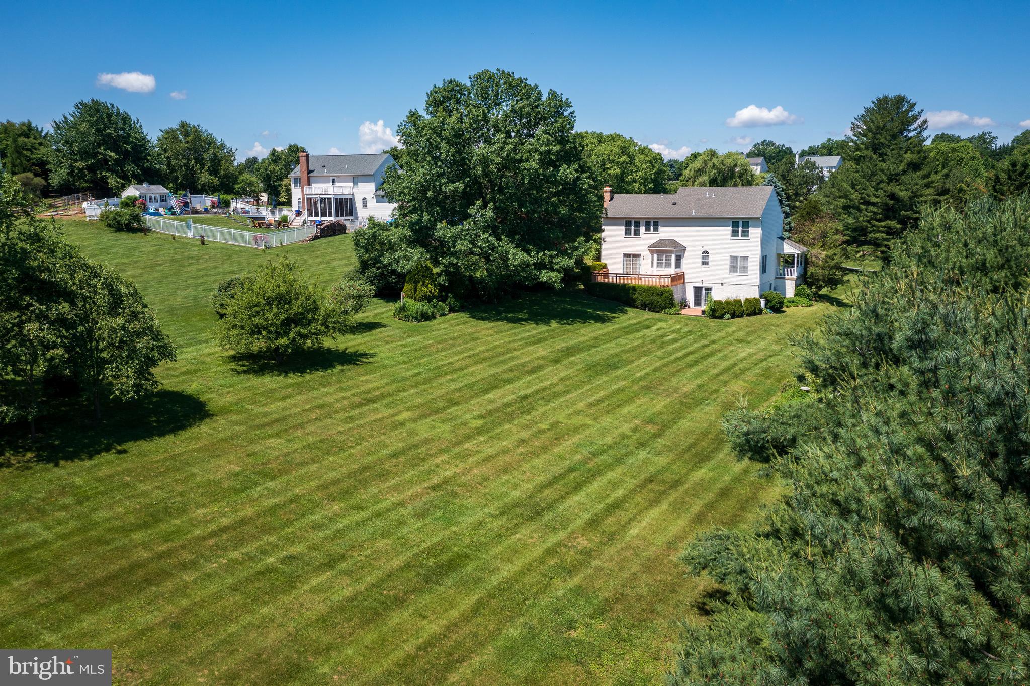 3205 Kemptown Church Road Monrovia, MD 21770 - Photo 40 of 41 Aerial View of Home and Rear Yard