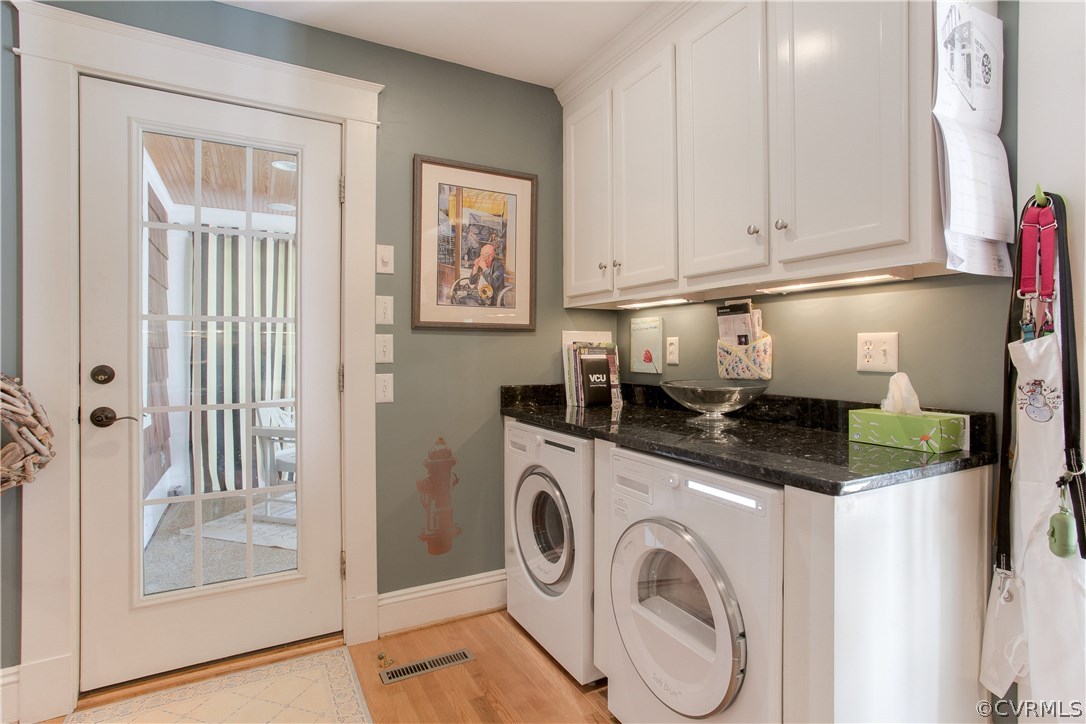 5015 Caledonia Road Richmond, VA 23225 - Photo 15 of 29 The washer and dryer are housed in the corner of t