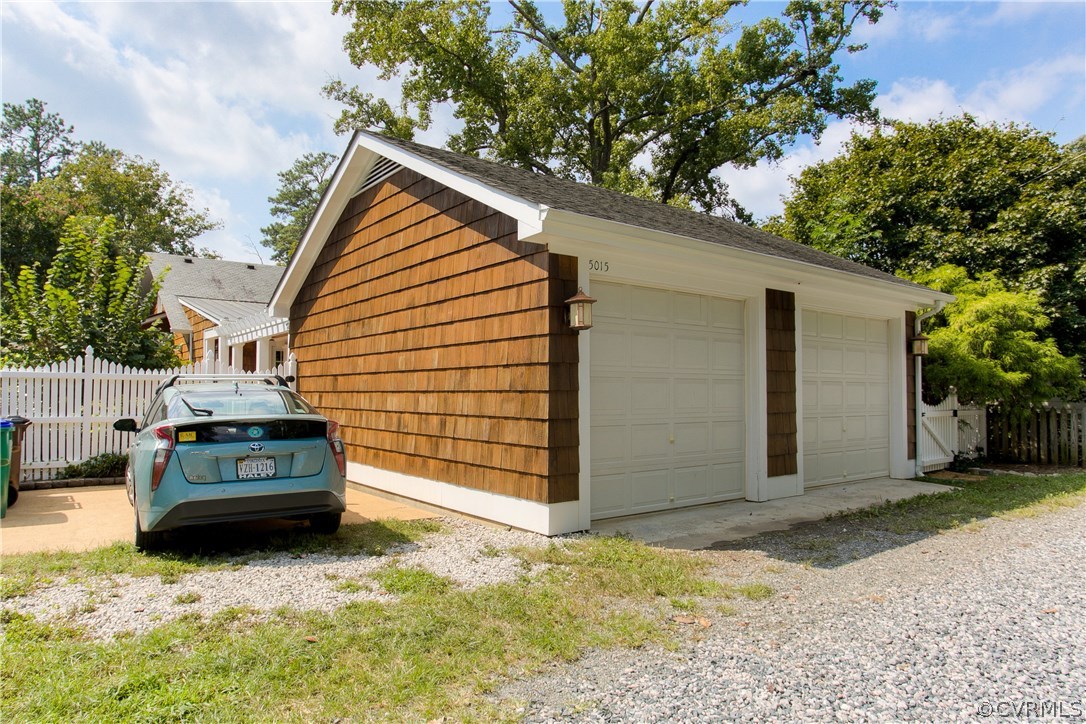 5015 Caledonia Road Richmond, VA 23225 - Photo 28 of 29 View of alley and 2+ car garage with over-sized do
