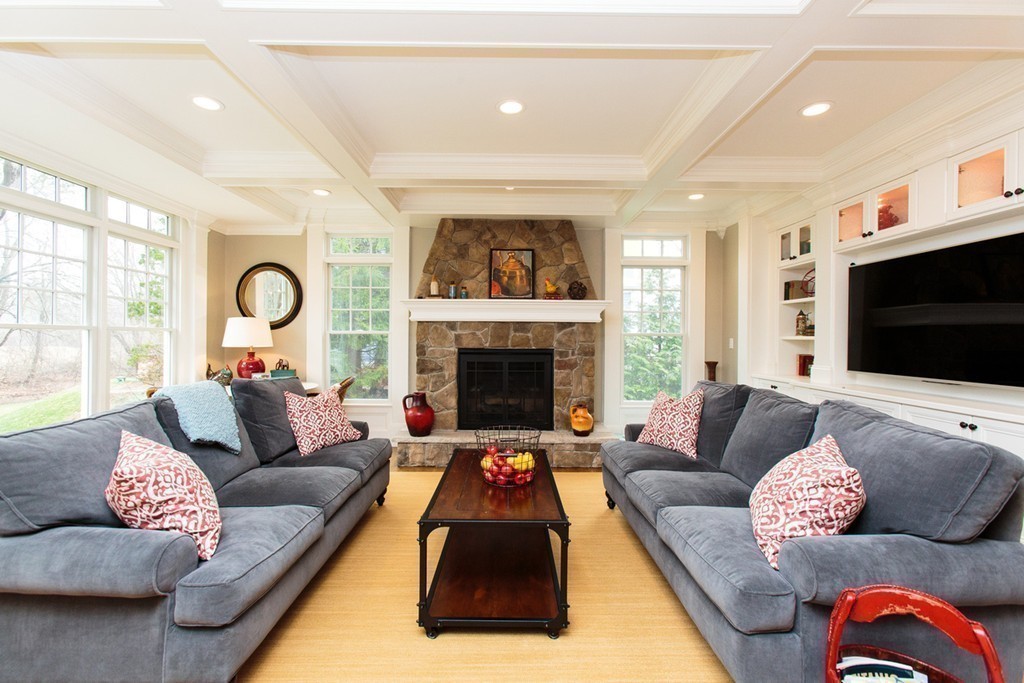 23 Wingate Road Wellesley, MA 02481 - Photo 10 of 23 a living room with furniture fireplace and flat screen tv